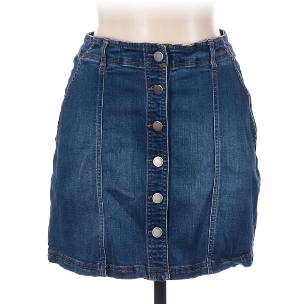 C'est Toi Denim Mini Skirt size L